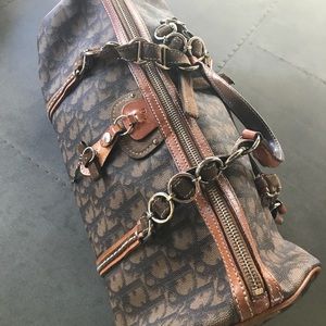 Dior Brown Monogram Barrel Bag